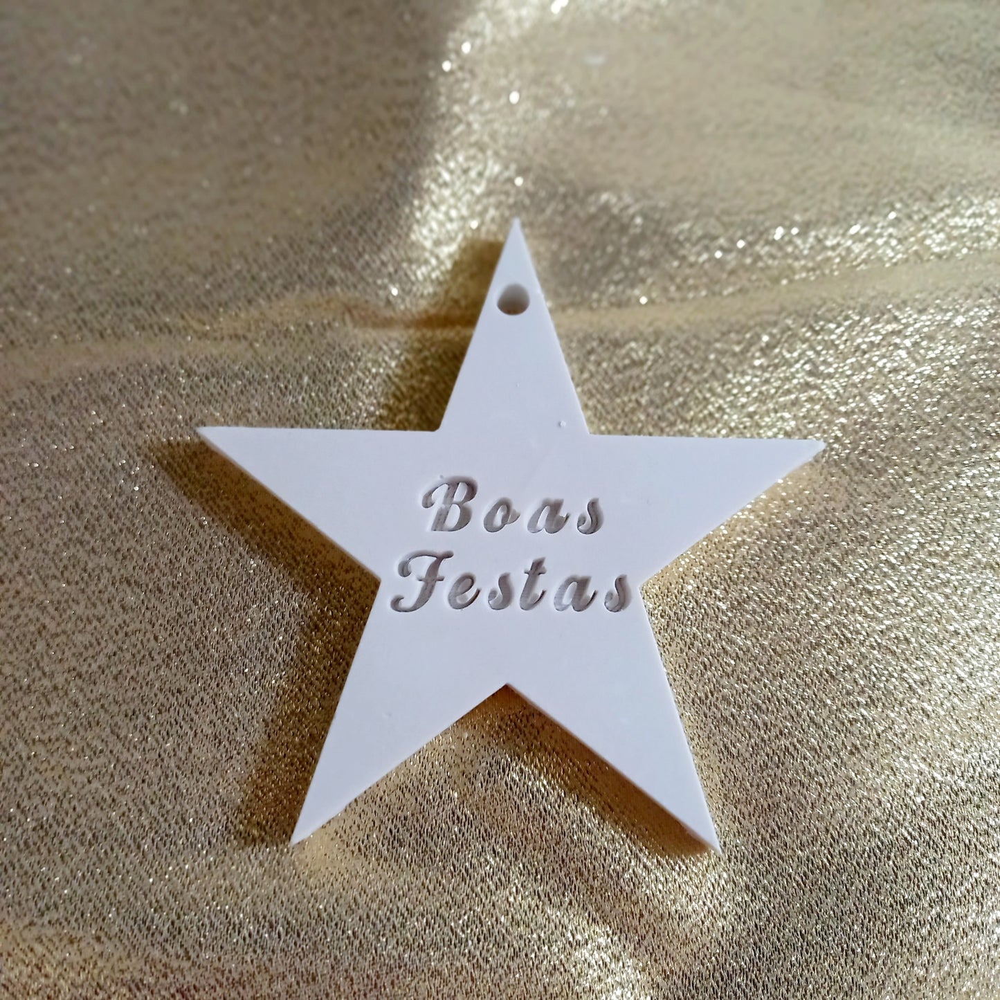 Estrela de Boas Festas em pó cerâmico