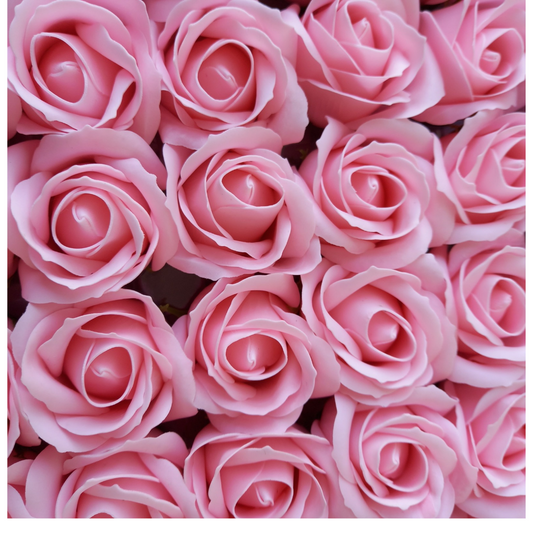 Rosas de sabão perfumadas 5*6,5cm aprox cor rosa