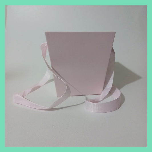 Caixa de cartão rosa 14,5*11*15cm