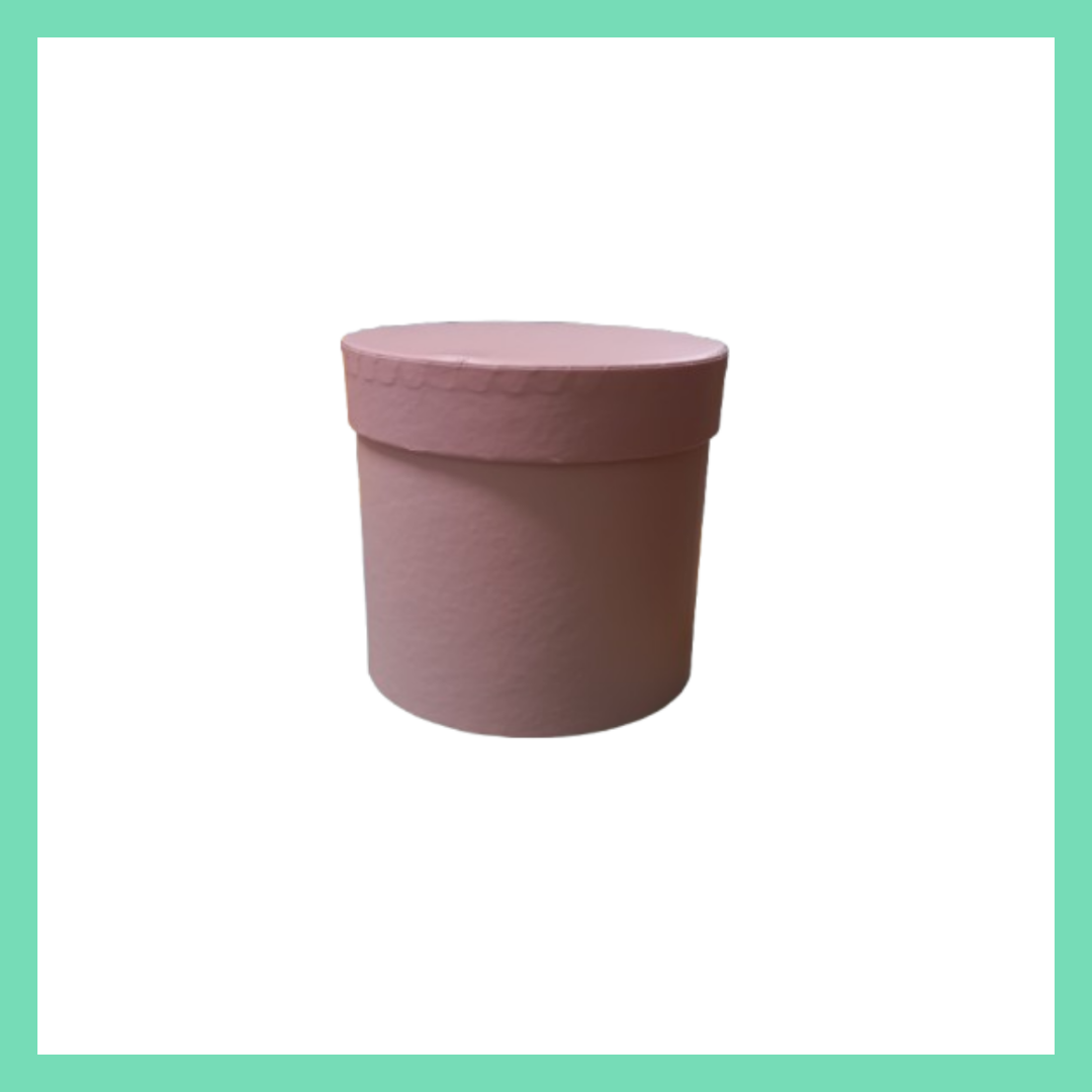 Caixa de cartão rosa 10*10*10cm