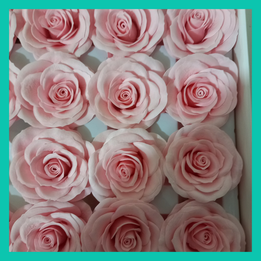 Rosas de sabão 7 camadas cor rosa claro