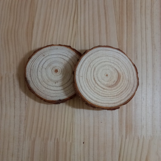 Rodelas de madeira 8*9*1 cm