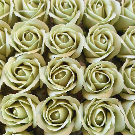 Rosas de sabão perfumadas 5*6,5cm verde menta
