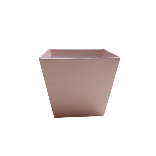 Caixa Vaso de cartão rosa 10x11 cm