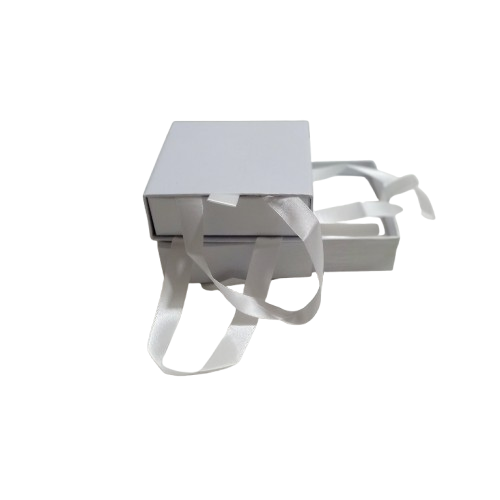 Caixa quadrada gaveta com esponja 10x10x3,5 cm