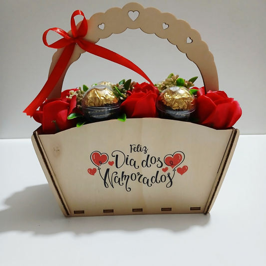 Cesta Feliz dia dos Namorados