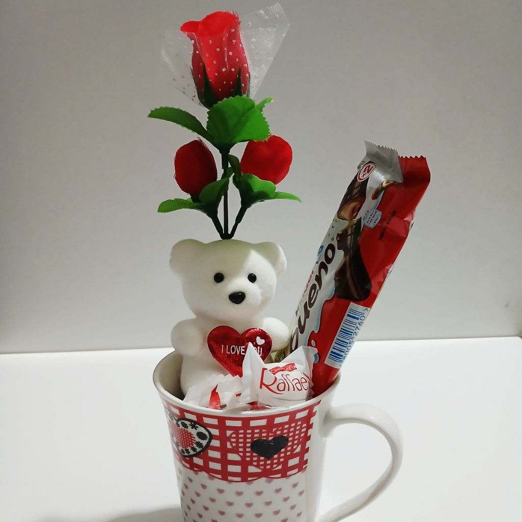 Kit caneca com chocolates