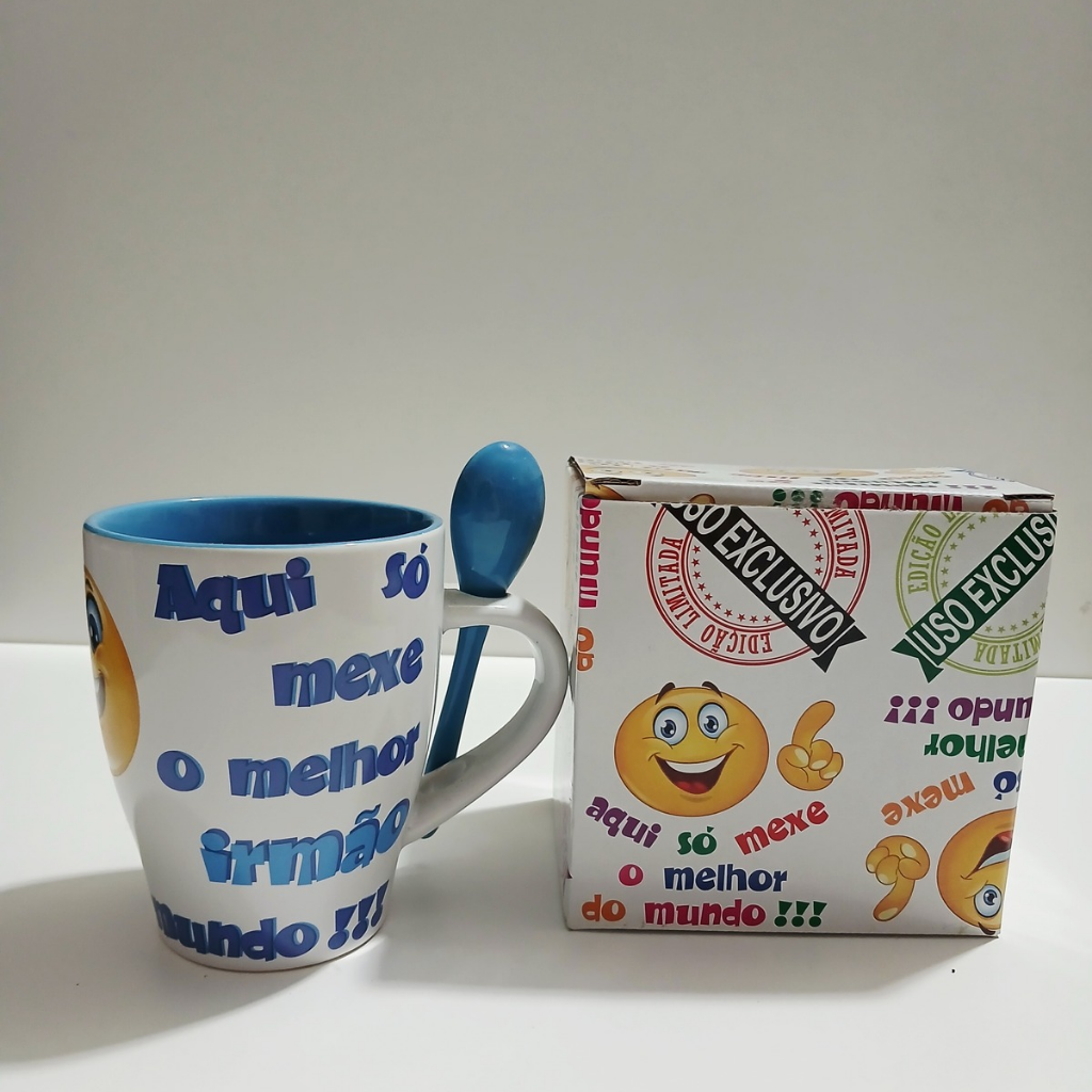 Caneca com colher Irmão