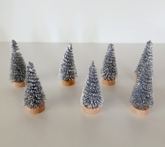 Mini Árvore de Natal 4cm prateado