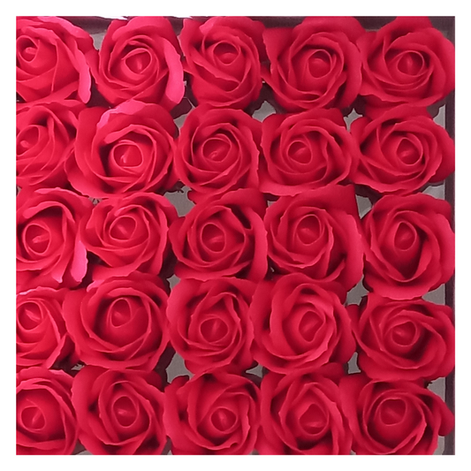 Rosas de sabão perfumadas 5*6,5cm cor vermelho