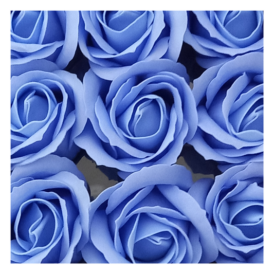 Rosas de sabão azul