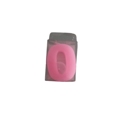 Vela de aniversário n.0 rosa