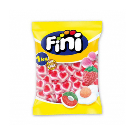 Gomas coração tricolor Fini Kg